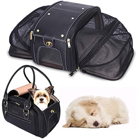 PetsHome Hundetragetasche, Katzentrage, erweiterbar Cover