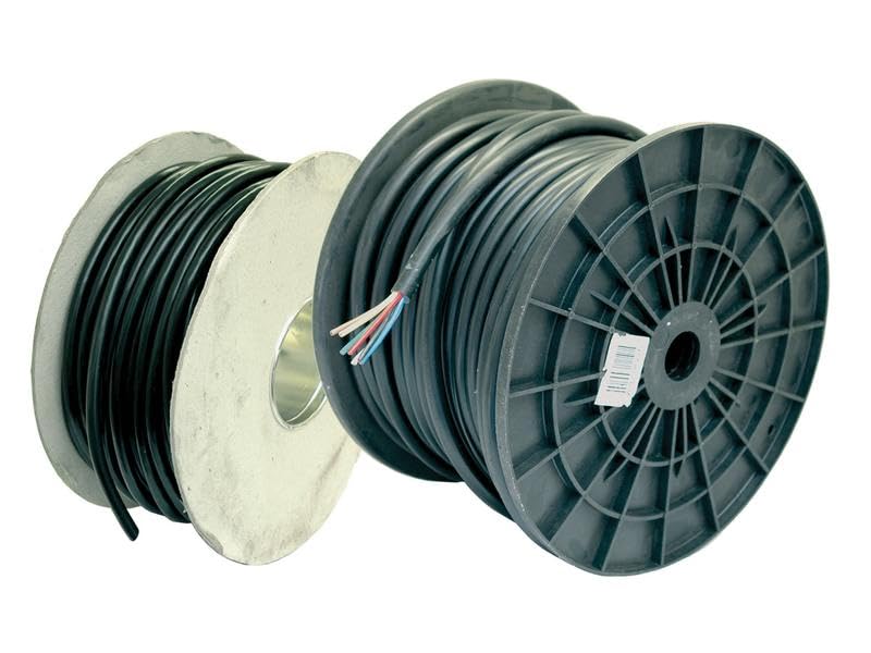 7 Conductor Electrical Cable 1.5mm² Black 1M Length - Versatile Use