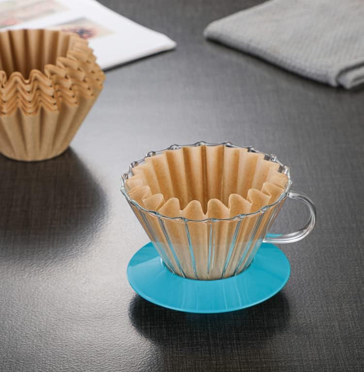 Miniatura 8 de MUCXNIIY Filtros de café, 200 unidades, desechables, naturales, sin blanquear, filtro plisado de repuesto para café en miniatura, cafetera pequeña,