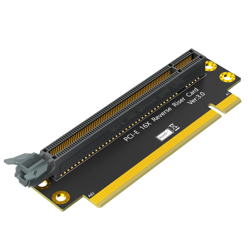 Amazon.com: PCI-e 16X 3.0 90 Degree Reverse Male to Female Riser