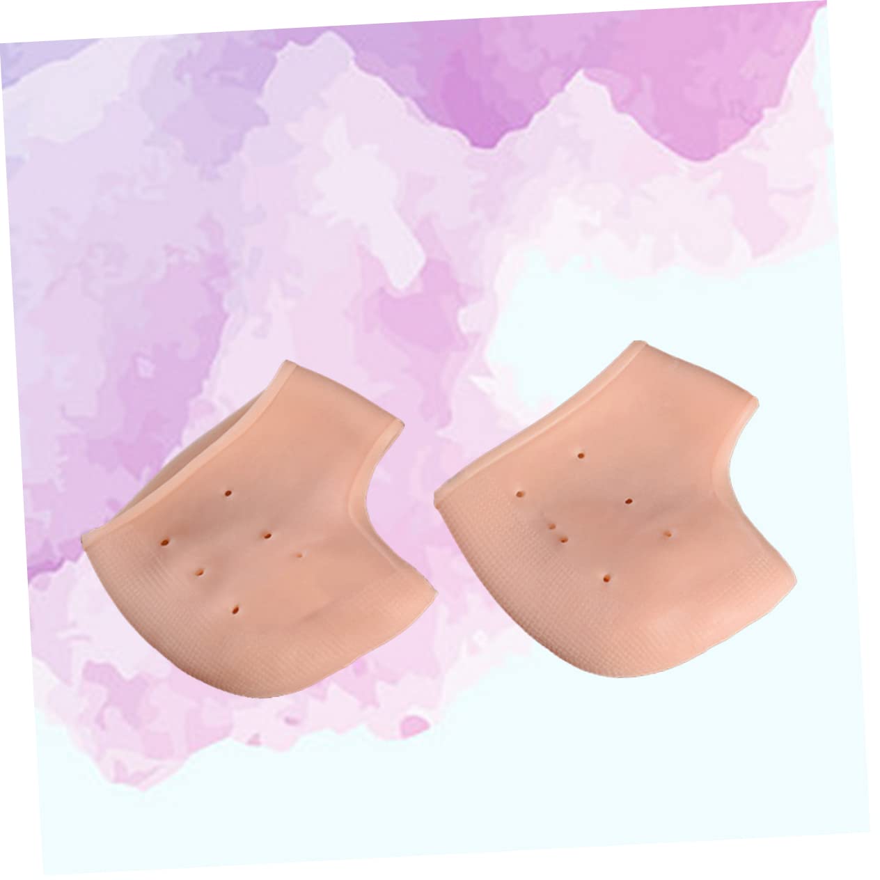 Mikinona Protective Heel Socks Silicone Gel Foot Care Heel Protective Sleeve for Women Anti-Slip Design