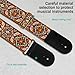 AODSK Guitar Strap Vintage Woven Adjustable,includes 2 Strap Locks, For Bass, Electric & Acoustic Guitars (Solar Weave)
