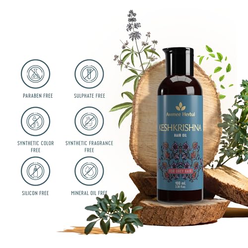 Avimee Herbal Keshkrishna Hair Oil | With Indigo, Amla, Currly Leaf and Henna Oil | Mineral Oil Free | 100 ml - Image 6