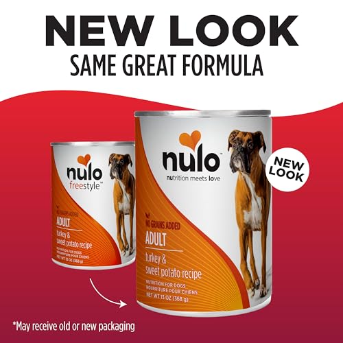 Image of Nulo Grain-Free Turkey & Sweet Potato Recipe Adult Wet Canned Dog Food, 13 Ounce, 12 Cans