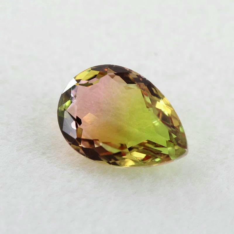 Perle di vetro sintetico sciolte in pietra di tormalina anguria a forma di pera, dimensioni 4x6mm-13x18mm per la creazione di gioielli-BX06-8x10mm 50 pezzi