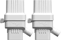 Sistema de coleta de água da chuva (2 conjuntos) - Kit de desviador de barril de chuva para coleta de água da chuva da Gutter, desviador de calha com capacidade de coleta ajustável, serve para