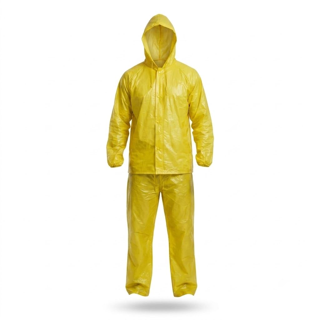 𝐄𝐯𝐞𝐫𝐲𝐝𝐚𝐲 𝐄𝐬𝐬𝐞𝐧𝐭𝐢𝐚𝐥𝐬 | 𝟏 𝐘𝐞𝐚𝐫 𝐖𝐚𝐫𝐫𝐚𝐧𝐭𝐲 | Waterproof Rain Suit for Men & Women, Hooded PVC Raincoat Set with Jacket & Pants for Bike Riding, Travel & Outdoor Use-image-45