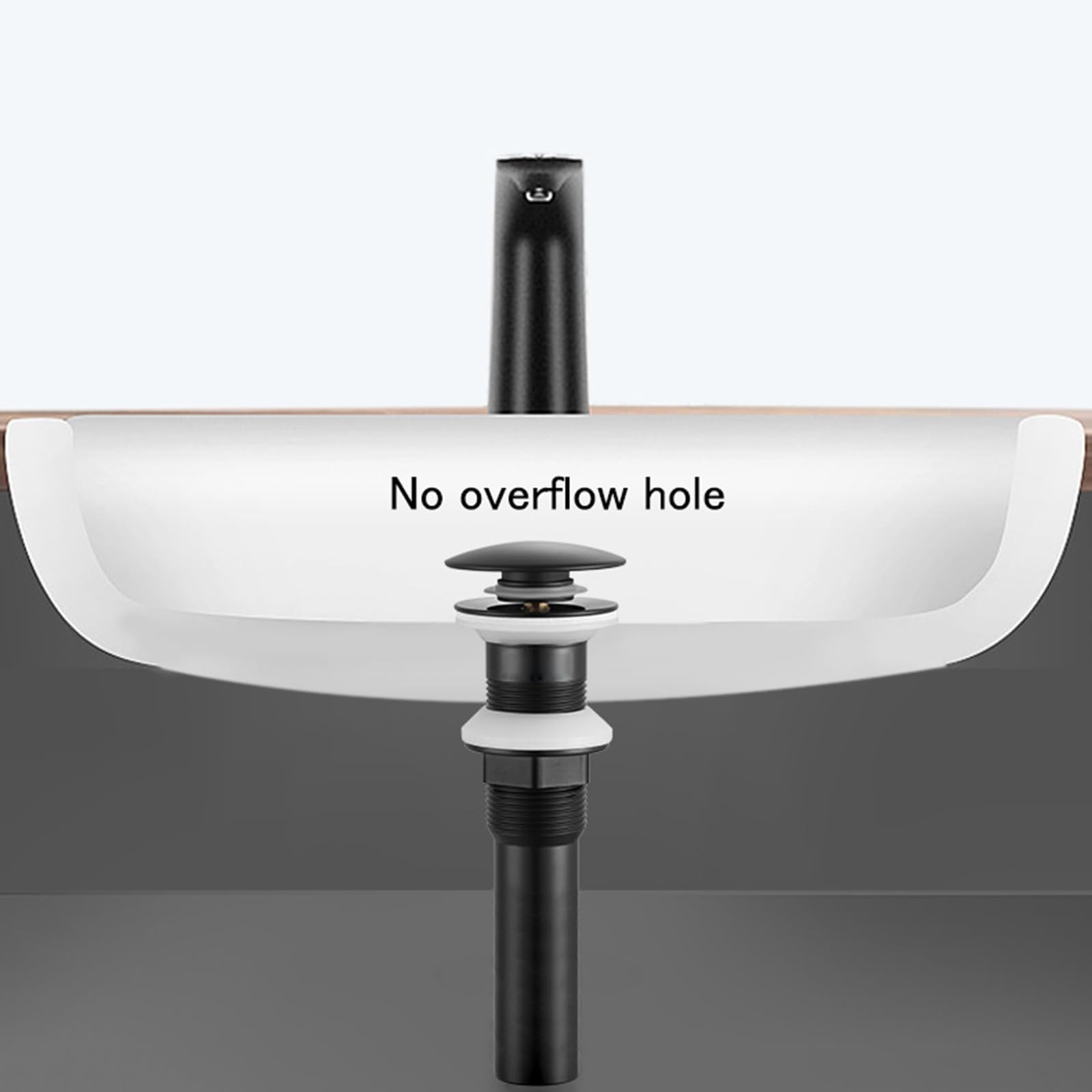 Valvula Lavabo Sin Rebosadero。DesagüE Lavabo Universal。VáLvula Para Lavabo Clic Clac。Desagüe Emergente Todo De Cobre,retro Negro,Sin Agujero De Desbordamiento