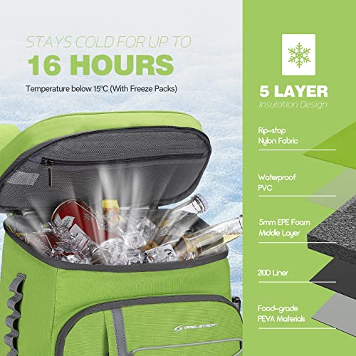 Image of Maelstrom Cooler Backpack - 35 /50 Can Insulated Soft Cooler Lunch Bag for Camping, Beach, Hiking & Shopping