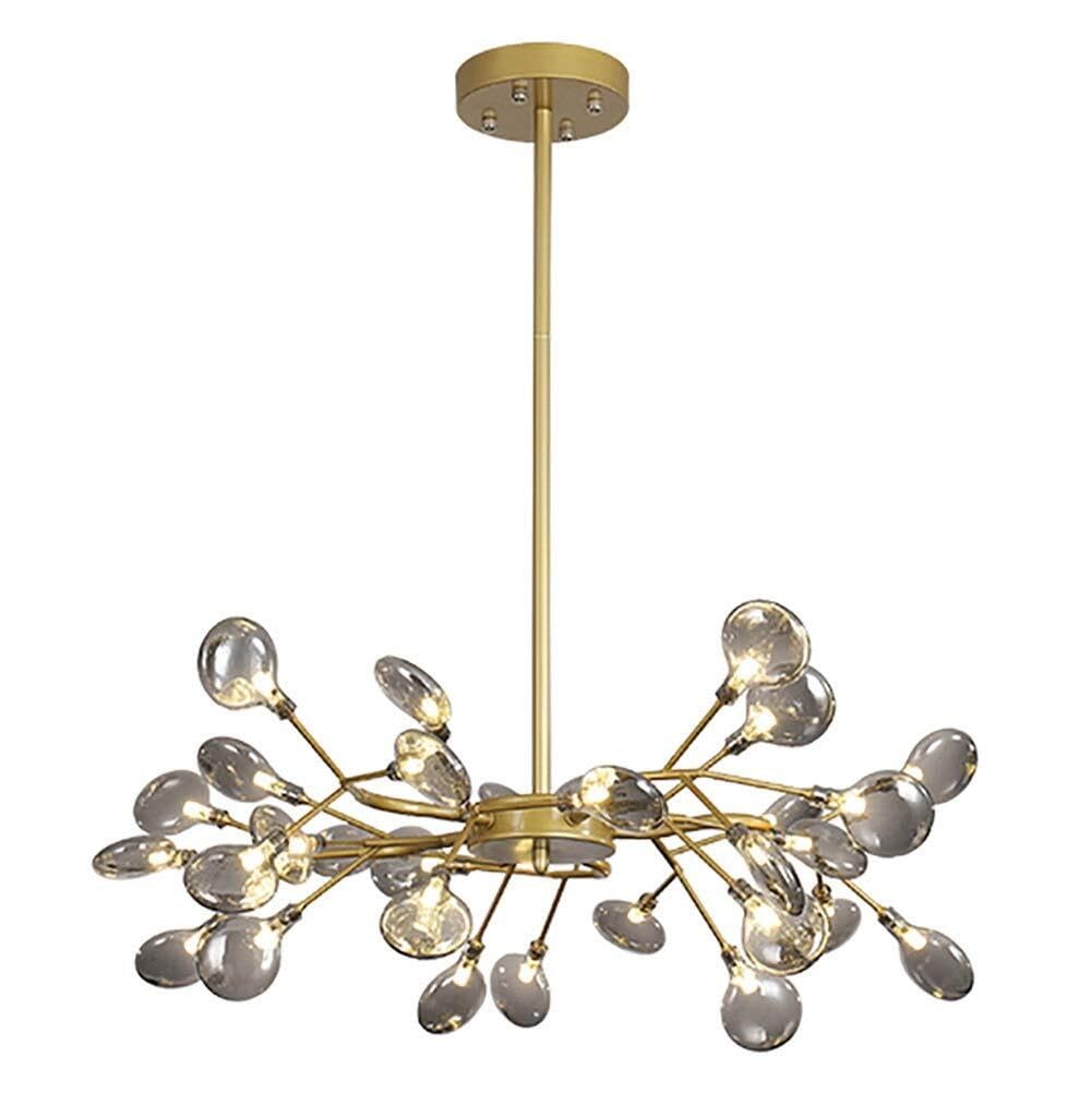 Lustre Firefly Spoutnik en verre, suspension haut de gamme 30 LED