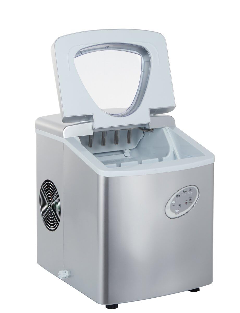 GastroHero Eiswürfelbereiter ECO 15 kg/24h Hohlkegel Eisbereiter 3 Größen Wassertank 3,2 L kompakt Bar Restaurant