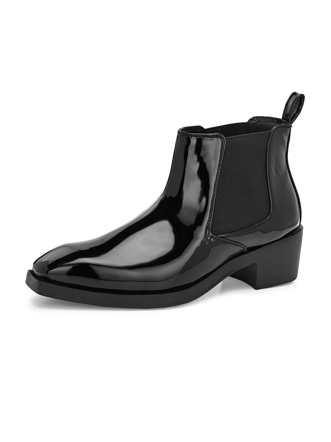 massari Men’s Premium Patent Heels | High Cuban Heel with TPR Sole, Height Increasing-picture-24