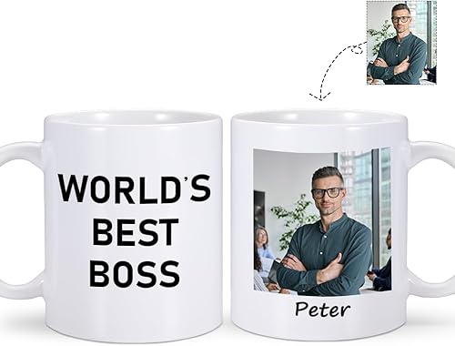 Regalo de jefe personalizado para mujeres y hombres, taza del mejor jefe del mundo, regalo de cumpleaños para el mejor jefe, regalos del día del