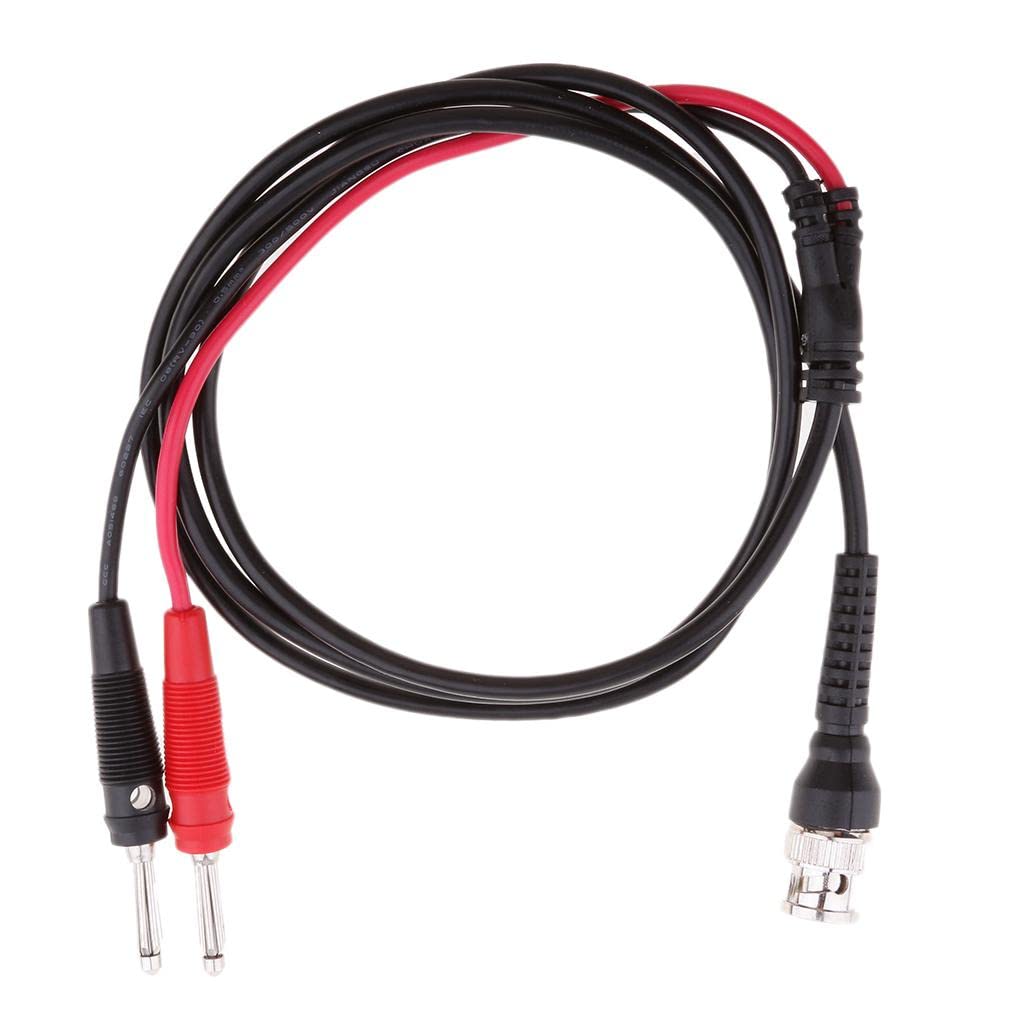 ATORSE® Bnc Q9 to Dual 4Mm Stackable Banana Plug with Test Leads Probe Cable 120Cm-image-44