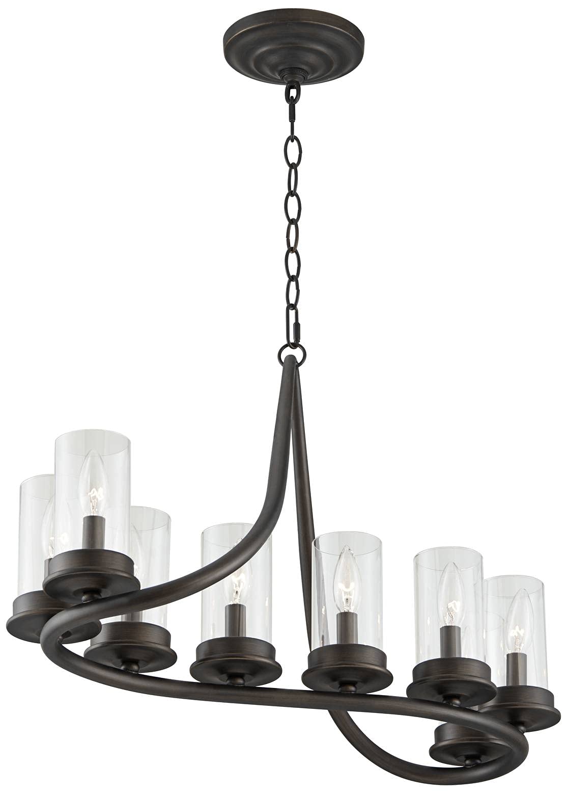 Inspirations marinesaupointdecroixヴェロニク Franklin Iron Works Ulric Heritage Bronze Linear Pendant