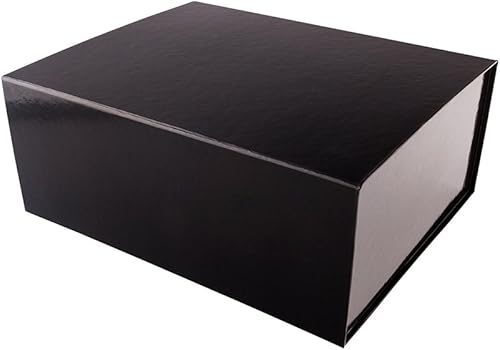 Miniatura 2 de Restaurantware Cajas de regalo magnéticas de 12 x 10 x 5 pulgadas, 10 cajas de regalo plegables resistentes – para propuestas de padrino y dama de