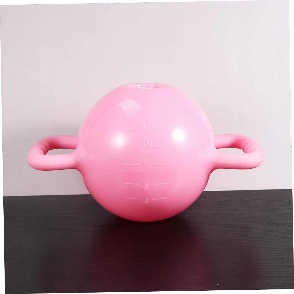 Toyvian Kettlebell Yoga Fitness Réglable Eau avec Double Poignées pour Femme et Homme Équipement Sportif PVC Poids Ajustable Base Plate Rose