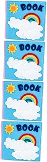 4 Peças Livro De Feltro Infantil Conjunto De Jogos Para Crianças Brinquedos De Banho De Bebê Brinquedos De Habilidades Motoras Finas Livro Ocupado Livro De Atividades De Feltro