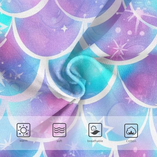 Fun Toddler Girls Underwear 2t Cotton Little Girl Panties Colorful Scales Mermaid Purple Blue Pink Underpants Briefs3