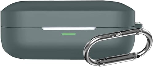 Cocoonkart Soft Silicone Case Cover Compatible for Realme Buds Air 7 | 7 Pro (Moss Green)