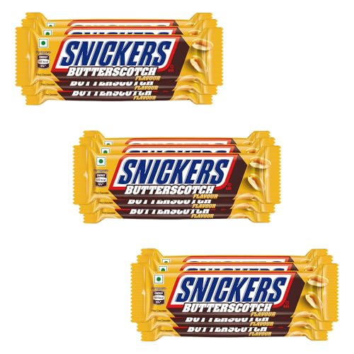 Snickers Butterscotch Flavoured Chocolate Bar | Loaded with Crunc...