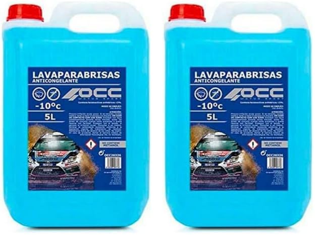 OCC MOTOR SPORT LIMPIAPARABRISAS ANTICONGELANTE 5 LITROS (Paquete de 2)