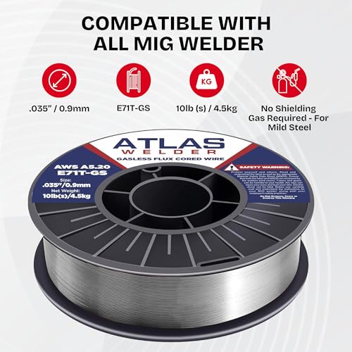 ATLASWELDER E71T-GS .035 Flux Core
