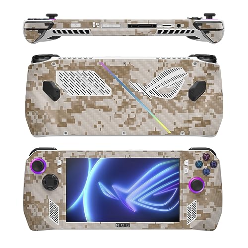 Image of MightySkins Carbon Fiber Skin Compatible with Asus ROG Ally - Desert Camo | Protective, Durable Textured Carbon Fiber Finish | Easy to Apply