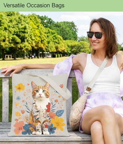 Image of Aesthetic Tote Bag for Women Girls, Stylish Tote Bag for Friends Besties Coworker