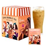 Le Foöd Co. Chia Seeds Bubble Milk Tea Powder | Healthy Instant Boba Alternative Drink Kit with Supe