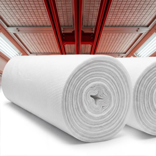 Gerrii 2 Pack Spray Booth Ceiling Intake Filter Roll, 36 x 120 in