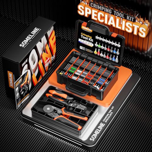 Kit de ferramentas de crimpagem de virola, alicate de crimpagem de virola hexagonal AWG 24-10,virola