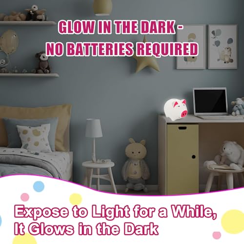 Image of Piggy Bank for Kids, Piggy Bank for Boys, Glow in the Dark | Glow in the Dark Plastic Piggy Bank, Coin Bank Suitable for Boys and Girls