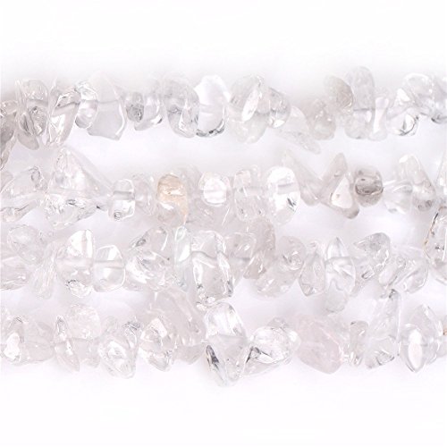 Image of 5-8mm Clear Quartz Crystal Rock Natural Chip Stone Beads for Jewelry Making