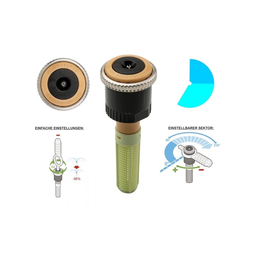 10x Hunter Rotatordüse Typ MP 3500 90°-210° Rotator Düse 9,4-10,7 m + Einstellschlüssel
