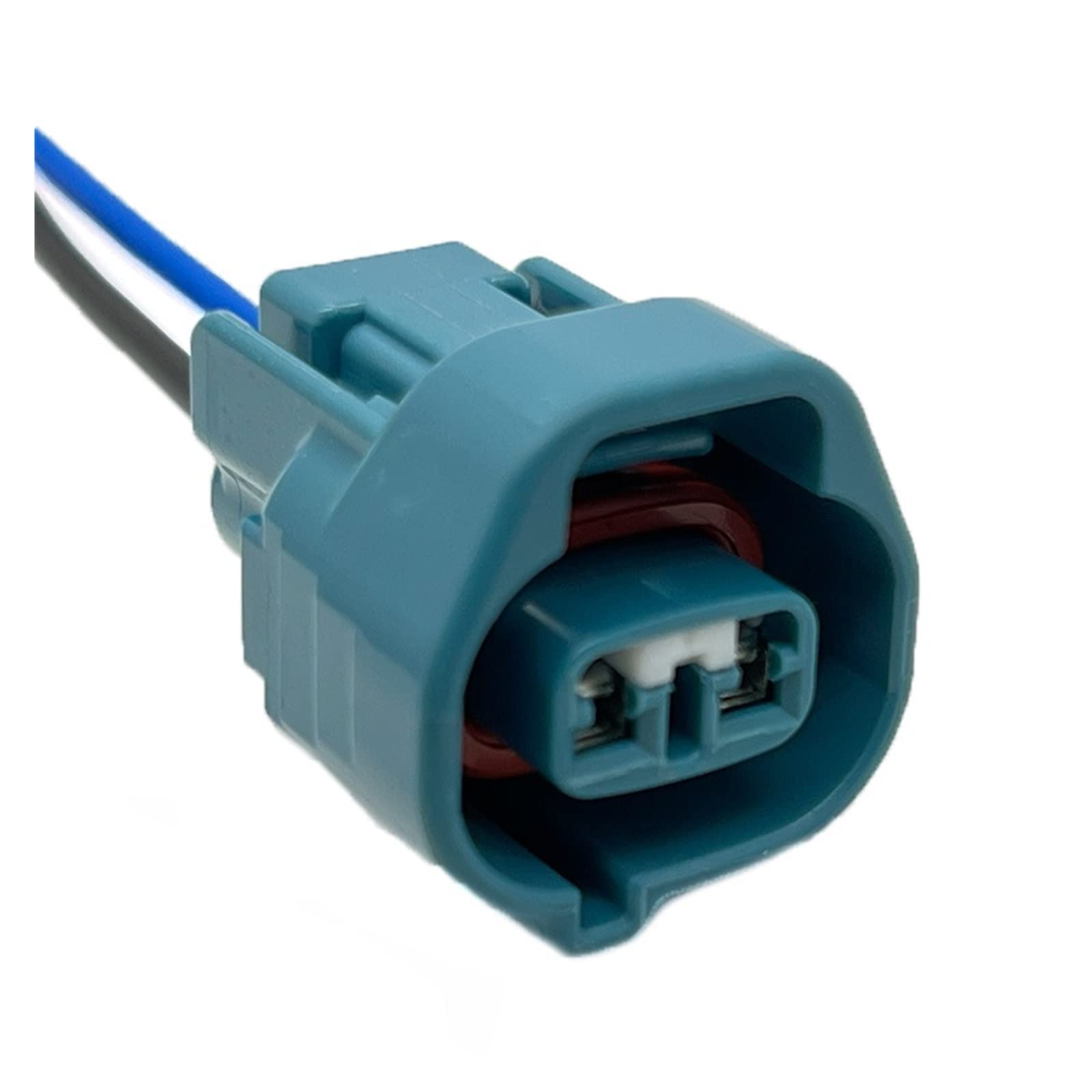 2Pin Automobile avant et arrière antibrouillard prise faisceau de câbles femelle connecteur électronique bleu Compatible avec 6189-0238 (Color : 2P Female, Size : 1 Pc with 15cm 18AWG)