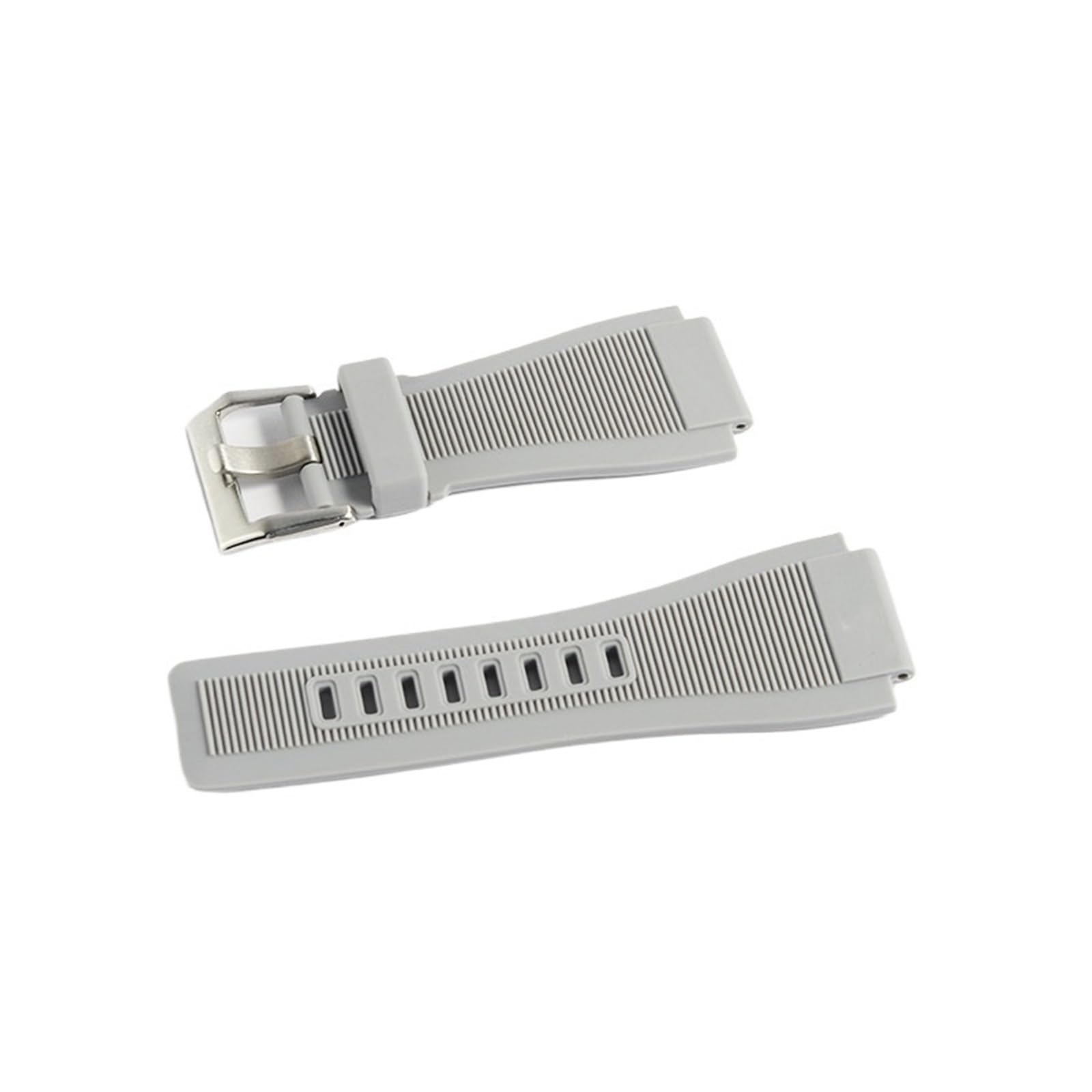 Bracelet Bell & Ross BR-01 BR-03 en silicone gris durable