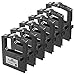 SPEEDYINKS Compatible Printer Ribbon Cartridge Replacements for Okidata 52102001 (Black, 8X 6-Packs for 48 Ribbons Total) Compatible with The Following Okidata Printer Model Microline 120