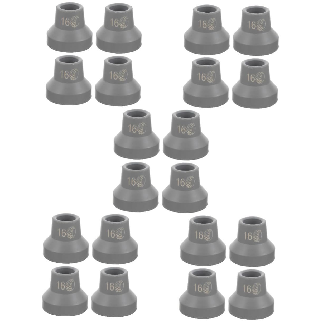20pezzi Coperture Antiscivolo Per Bastoni Tappi Per Bastoni Gomma Antiscivolo Accessori Per Per Maggiore Stabilità e Sicurezza