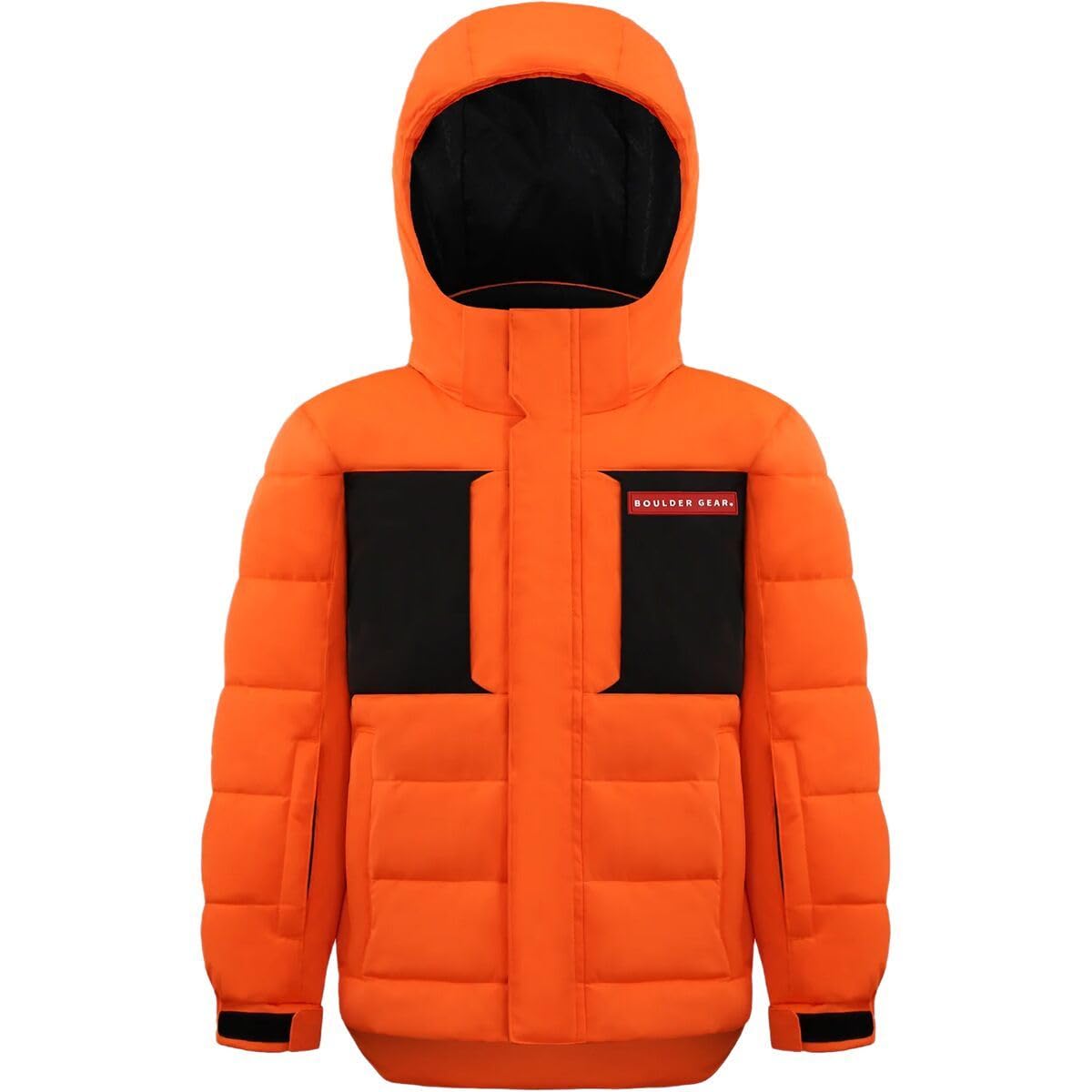 Boulder Gear Cane Insulated Ski Jacket (Little Boy's), Orange Shock, 4