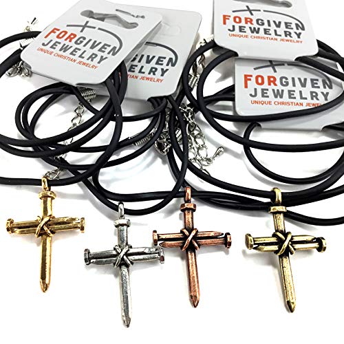 Forgiven Jewelry Antique Nail Cross Necklace In Copper #TOP4