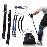 WITHWOD Leg Resistance Elastic Bands Speed and Agility Training Sets | Ankle Strength Straps | Fitness & Exercise & Workout | Increase Muscle Endurance, Sprint Speed, Acceleration