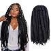 Toyo Tress Marley Hair For Twists 18 Inch 6packs Long Afro Marley Braid Hair 100% Kanekalon Synthetic Fiber Marley Braiding Hair Extensions (18", 1B)