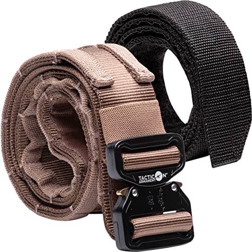 Tacticon Battle Belt V2 - Adjustable Tactical Molle Belt with Metal Quick Release Buckle - Made of Heavy-Duty 500D Nylon - Tactical Belts by Combat Veteran Owned Company