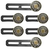 extensores de cadera musculos Set práctico: Contiene 2 botones de extensión largos (35 mm, aumenta la cintura de 20-40 mm) y 4 botones cortos (50 mm, aumenta la cintura de 30-50 mm).