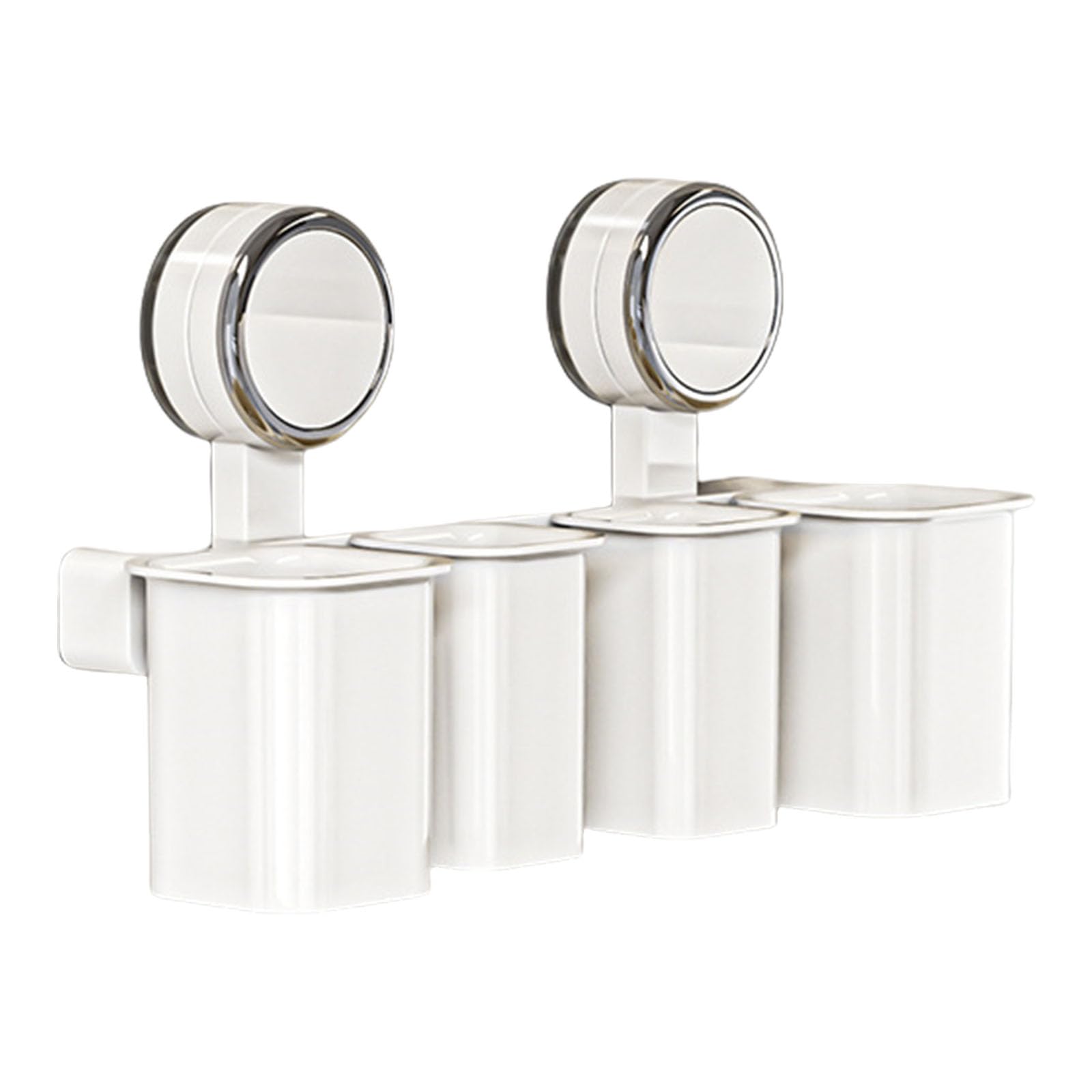 Sturdy Toothbrush Holder Suction Cup User Friendly Wall Organizers with High Load Capacity for Bathroom Wall Mounted Rack