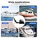 PERFERATE 35 LBS Electric Boat Anchor Winch 12V Windlass Anchor Winch with Remote Control Saltwater Boat Windlass Kit with100-feet Pre-Wound Anchor Rope for Speedboats