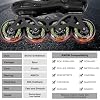 8 Pack Inline Skate Wheels 72mm, 76mm, 80mm - ABEC9 Bearing - 85A Durometer PU - Compatible with Rollerblade, Roller Derby, K2 Skate