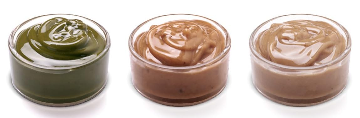 Brontedolci - Pâte pure de Pistaches - Pâte de Noisette - Pâte pure d'Amandes - 3 x 190 g.