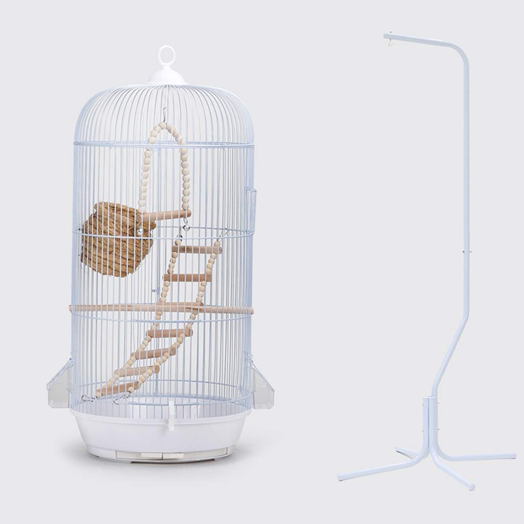 Image showcasing Buy Crates & Kennels Round Bird Cage with Cage Frame Round Bird Cage ...